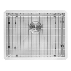Ruvati 23" x 18" x 12" Deep Laundry Utility Sink Rounded Corners Undermount 16 Gauge Stainless Steel - RVU6125