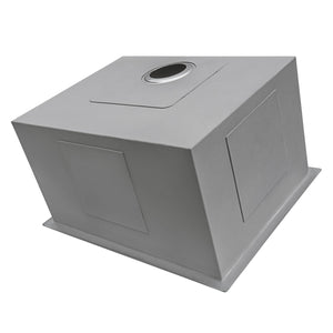 Ruvati 23" x 18" x 12" Deep Laundry Utility Sink Rounded Corners Undermount 16 Gauge Stainless Steel - RVU6125