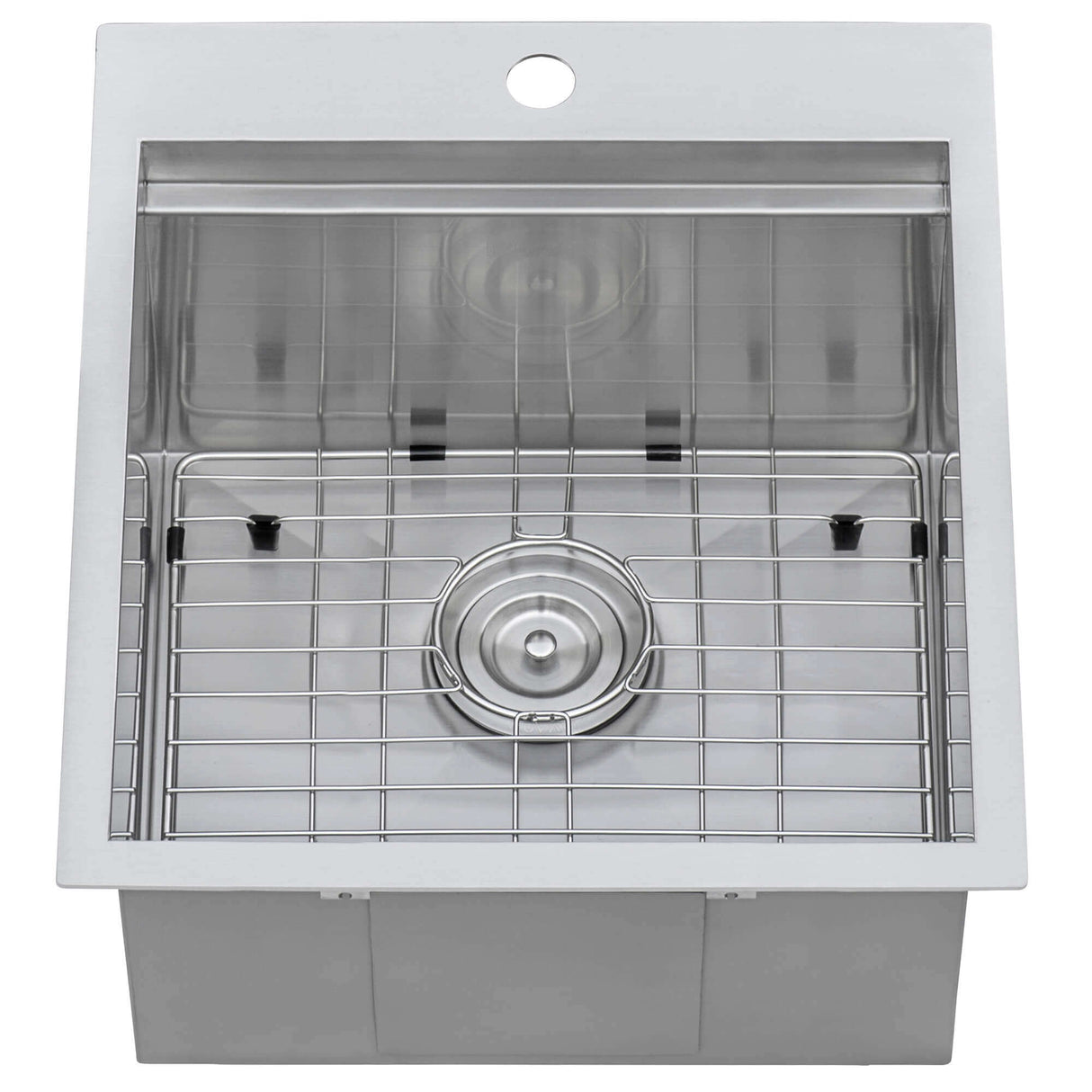 Ruvati 21 x 20 x 12 inch Drop-in Topmount Laundry Utility Workstation Sink 16 Gauge Stainless Steel - RVU6421
