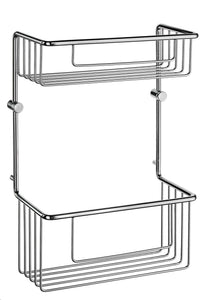 Smedbo Sideline Basic Soap Double Basket in Polished Chrome