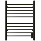 Amba Products RWH-SBB Radiant Straight 10-Bar Hardwired + Plug-in Combo Towel Warmer - 4.75 x 24.5 x 31.875 in. - Brushed Bronze Finish