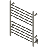 Amba Products RWH-SBB Radiant Straight 10-Bar Hardwired + Plug-in Combo Towel Warmer - 4.75 x 24.5 x 31.875 in. - Brushed Bronze Finish