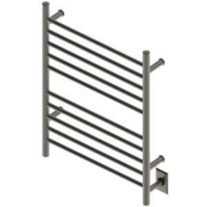 Amba Products RWH-SBB Radiant Straight 10-Bar Hardwired + Plug-in Combo Towel Warmer - 4.75 x 24.5 x 31.875 in. - Brushed Bronze Finish