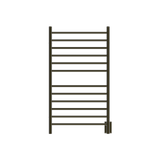 Amba Products RWHL-SBB Radiant Straight 12-Bar Large Hardwired + Plug-in Combo Towel Warmer - 4.75 x 24.5 x 41.75 in. - Brushed Bronze Finish
