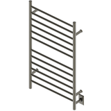 Amba Products RWHL-SBB Radiant Straight 12-Bar Large Hardwired + Plug-in Combo Towel Warmer - 4.75 x 24.5 x 41.75 in. - Brushed Bronze Finish