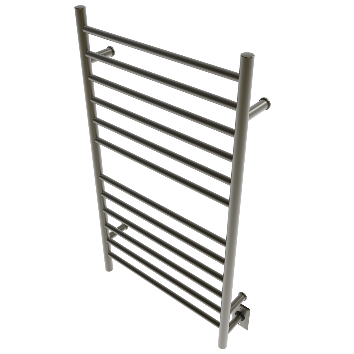 Amba Products RWHL-SBB Radiant Straight 12-Bar Large Hardwired + Plug-in Combo Towel Warmer - 4.75 x 24.5 x 41.75 in. - Brushed Bronze Finish