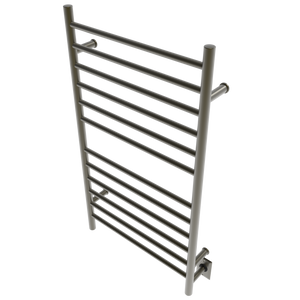 Amba Products RWHL-SBB Radiant Straight 12-Bar Large Hardwired + Plug-in Combo Towel Warmer - 4.75 x 24.5 x 41.75 in. - Brushed Bronze Finish