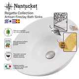 Nantucket Sinks Cannes Italian Fireclay Vanity Sink