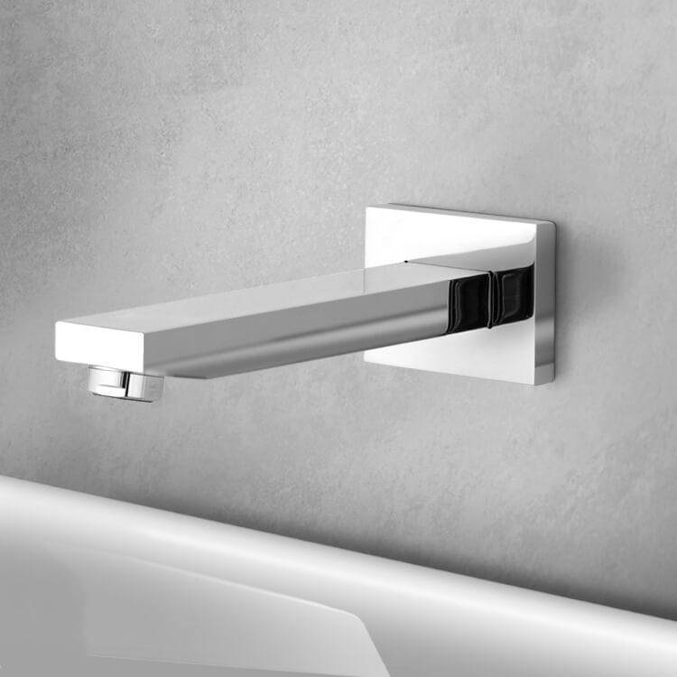 Chrome Wall Mount Bathtub Spout