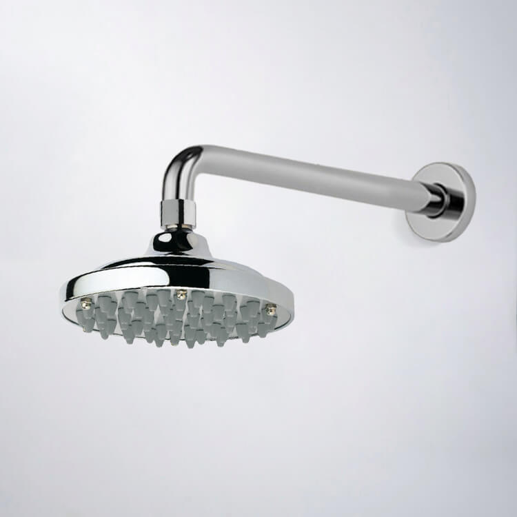 6" Rain Shower Head With Arm, Chrome