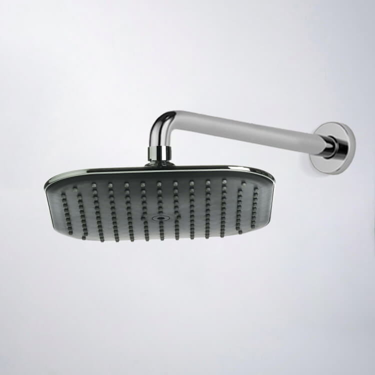 8" Chrome Rain Shower Head With Arm