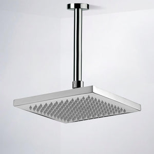 8" Ceiling Mount Rain Shower Head With Arm, Chrome