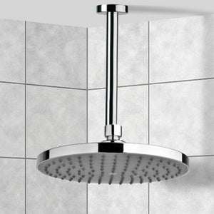 8" Ceiling Mount Rain Shower Head With Arm, Chrome