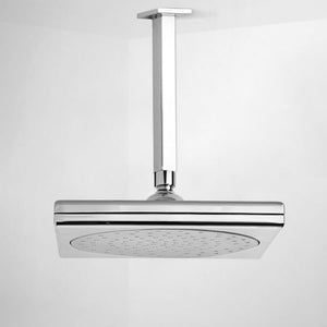 9" Ceiling Mount Rain Shower Head With Arm, Chrome