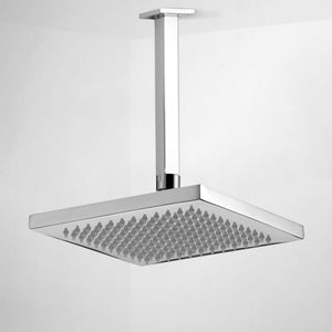 8" Ceiling Mount Rain Shower Head With Arm, Chrome