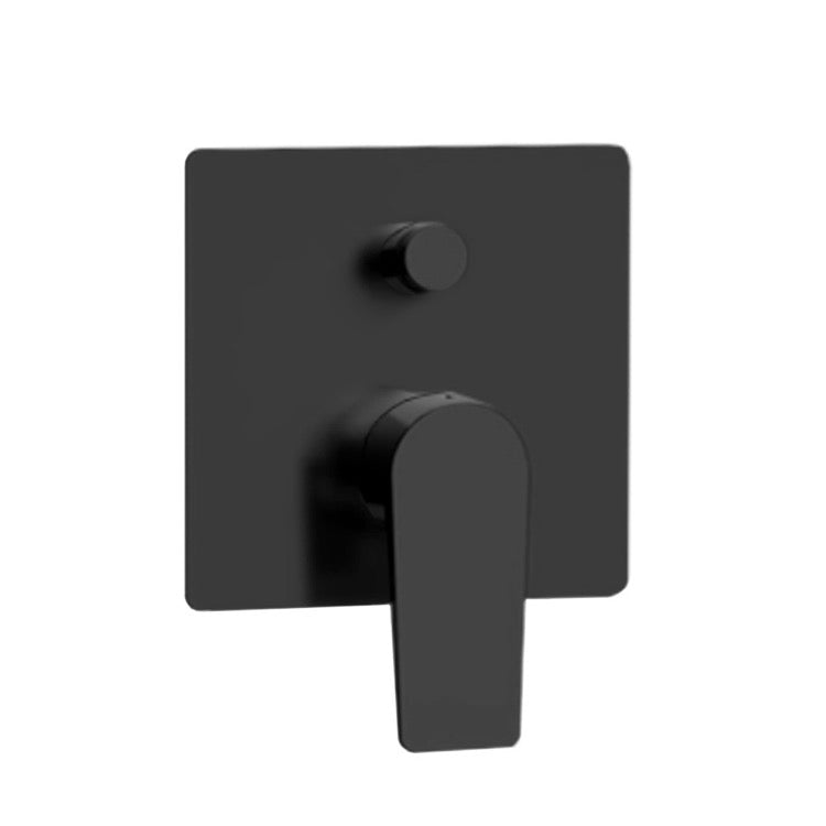 Matte Black Wall Mounted Diverter