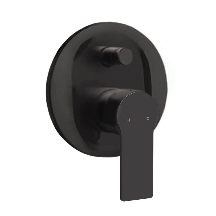 Matte Black Built-In Shower Diverter