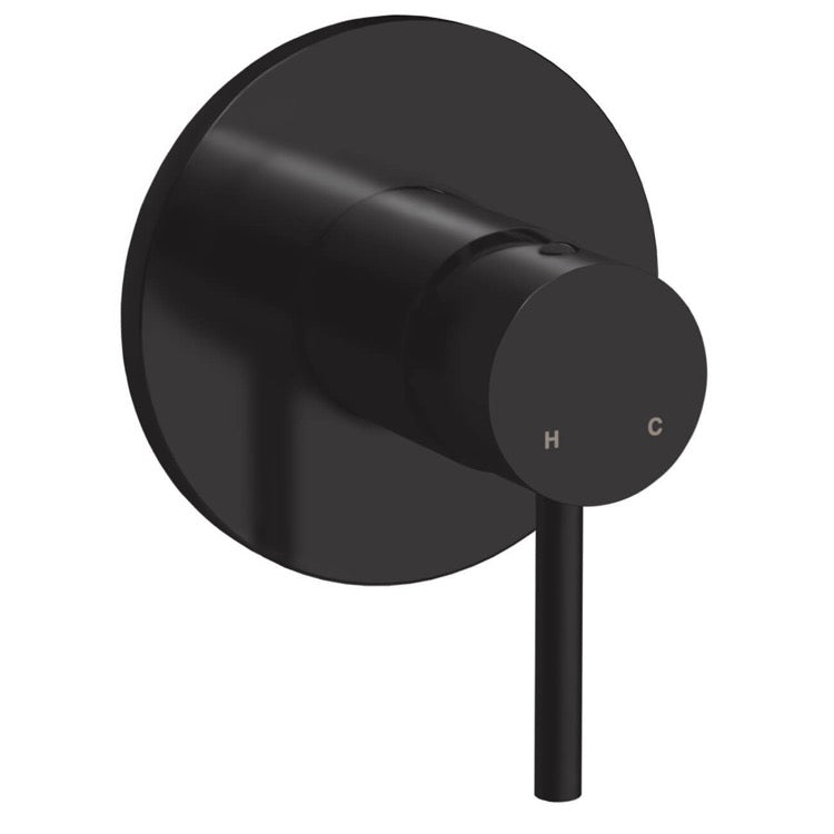 Matte Black Wall Mounted Shower Mixer