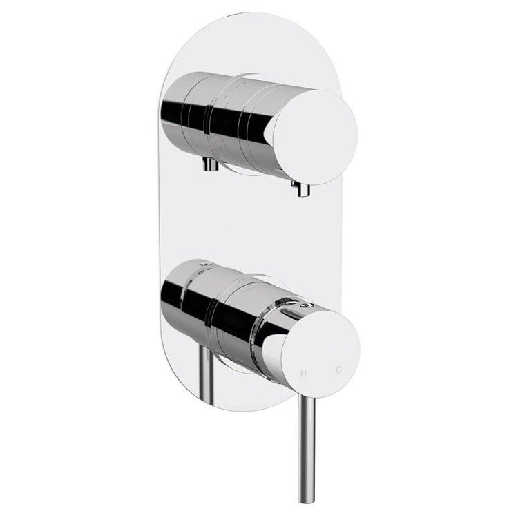 Contemporary Built-In Three Way Shower Diverter