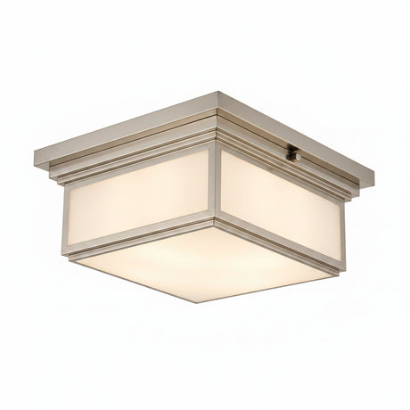 Modern ceiling light fixture on a brown background