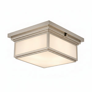 Restoration Hardware Dalton Large Flushmount Ceiling Light in Satin Nickel – 17