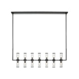 Alora LP309077UBCG REVOLVE LINEAR PENDANT 14 LIGHT URBAN BRONZE CLEAR GLASS