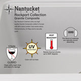 Nantucket Sinks 30-inch Reversible Workstation Granite Composite Apron Sink with Accessory Pack