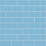 Royal azure 3x6 glossy glass blue subway tile SMOT-GL-T-ROYAZU36 product shot multiple tiles wall view1 #Size_3"x6"