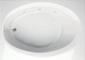 Hydro Systems RUB7236SCO-BIS RUBY 7236 STON W/ COMBO SYSTEM - BISCUIT
