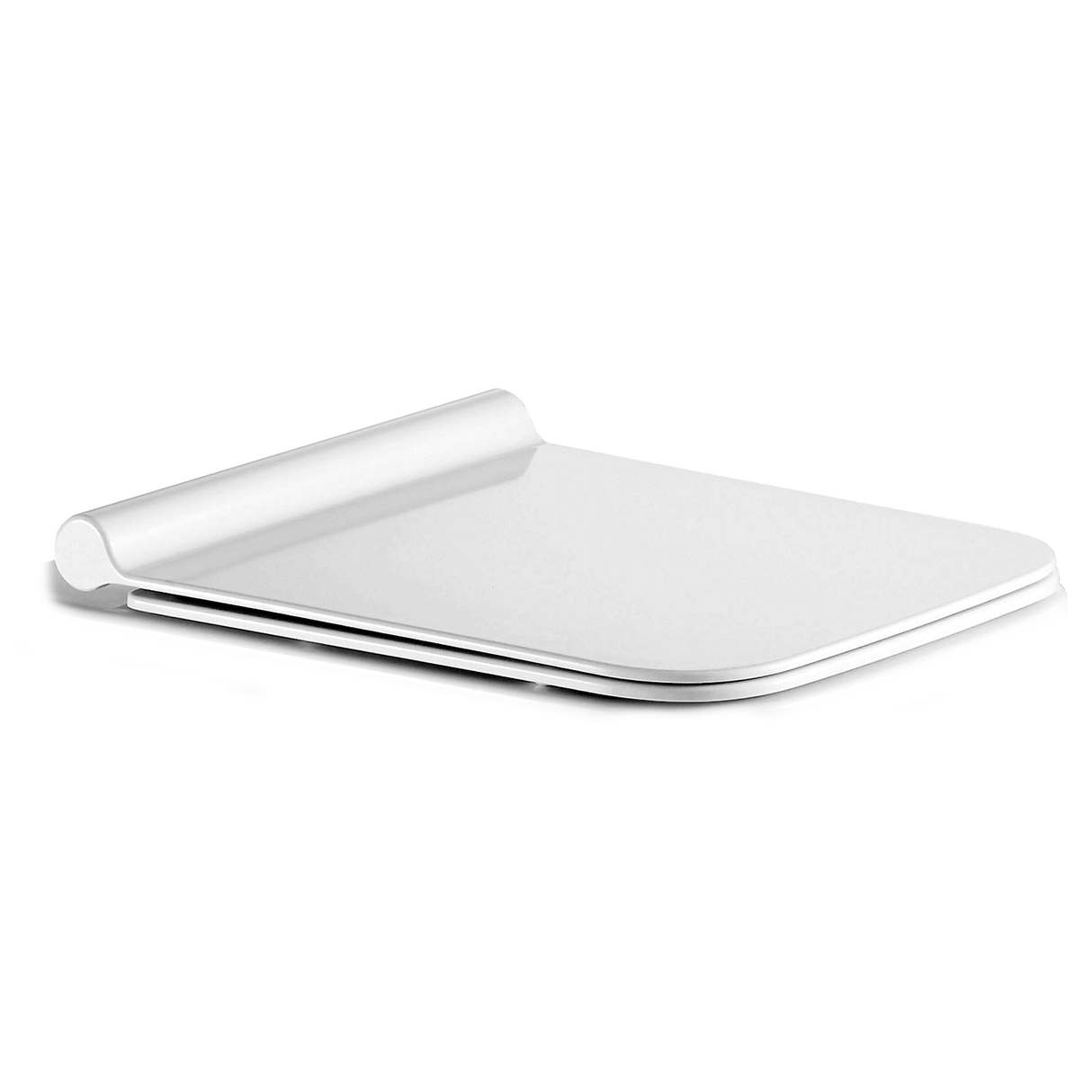 ICERA DuroPlast Slim Square Silent Close Quick-Release White S-2112.01
