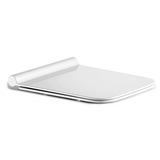 ICERA DuroPlast Slim Square Silent Close Quick-Release White S-2112.01