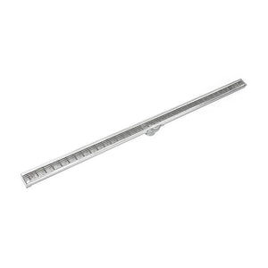 Infinity Drain S-LAG 3896  96" S-PVC Series Low Profile Complete Kit with 1 1/2" Wedge Wire Grate