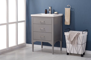 Mason 24" Single Sink Vanity with Porcelain Top