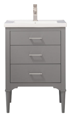 Mason 24" Single Sink Vanity with Porcelain Top
