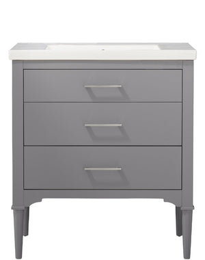 Mason 30" Single Sink Vanity with Porcelain Top