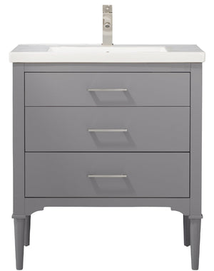 Mason 30" Single Sink Vanity with Porcelain Top