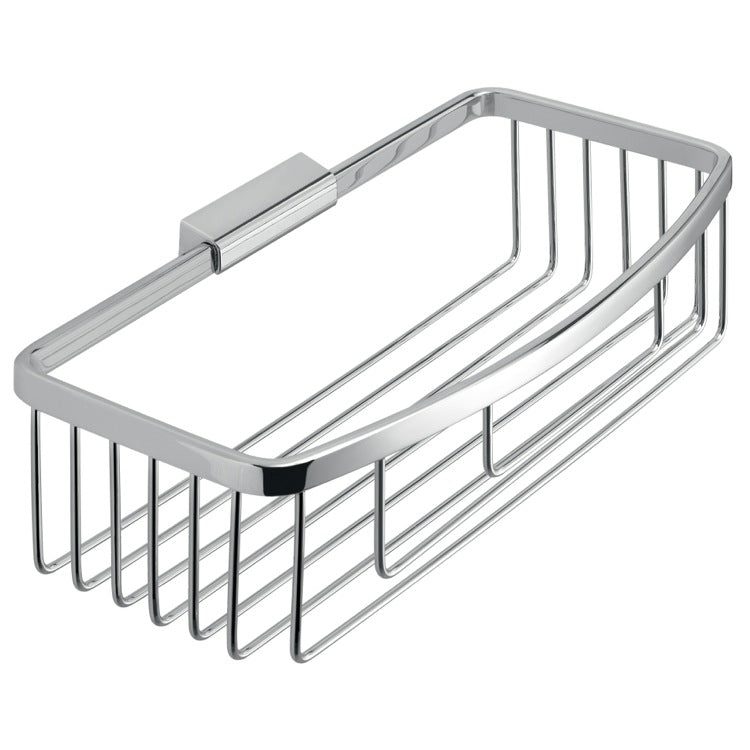 Rectangular Chromed Stainless Steel Wire Shower Basket