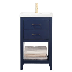Cara 20" Single Sink Vanity with Porcelain Top