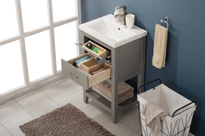 Cara 20" Single Sink Vanity with Porcelain Top