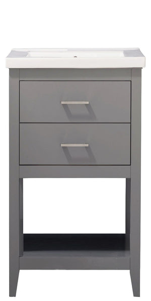 Cara 20" Single Sink Vanity with Porcelain Top