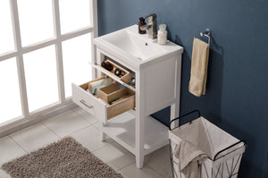 Cara 20" Single Sink Vanity with Porcelain Top