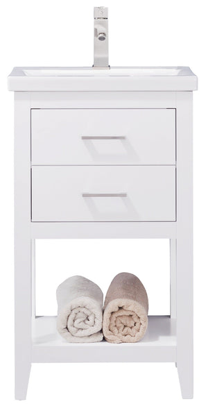 Cara 20" Single Sink Vanity with Porcelain Top