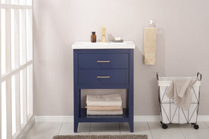 Cara 24" Single Sink Vanity with Porcelain Top