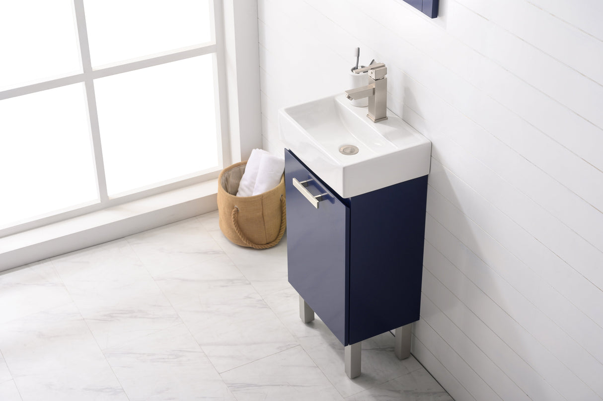 Stella 16.5" Single Sink Vanity with Porcelain Top