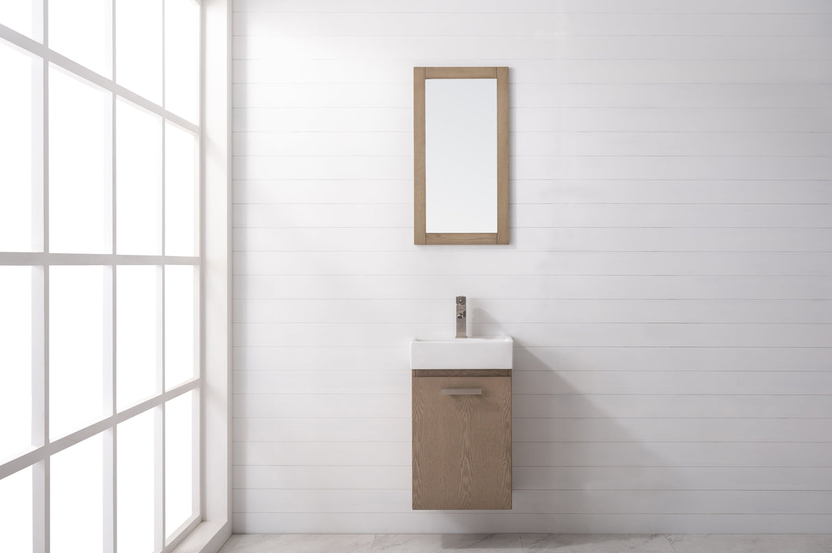 Stella 16.5" Single Sink Vanity with Porcelain Top