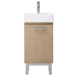 Stella 16.5" Single Sink Vanity with Porcelain Top