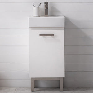 Stella 16.5" Single Sink Vanity with Porcelain Top