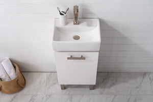 Stella 16.5" Single Sink Vanity with Porcelain Top