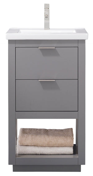 Klein 20" Single Sink Vanity with Porcelain Top