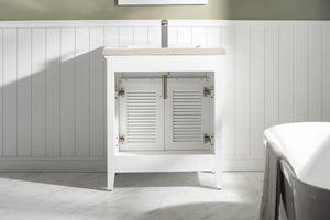 Cameron 30" Single Sink Vanity with Porcelain Top
